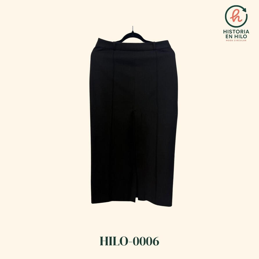 HILO-0006. Falda Negra_H&amp;M. Con botas o tacones... El toque de elegancia se lo pones tu.