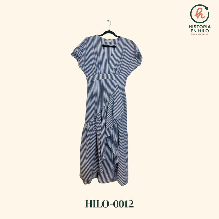 HILO-0012. Vestido escote a rayas_Jeans&amp;Blouses. Romántico, fresco y sutil, tu decides que historia contar.